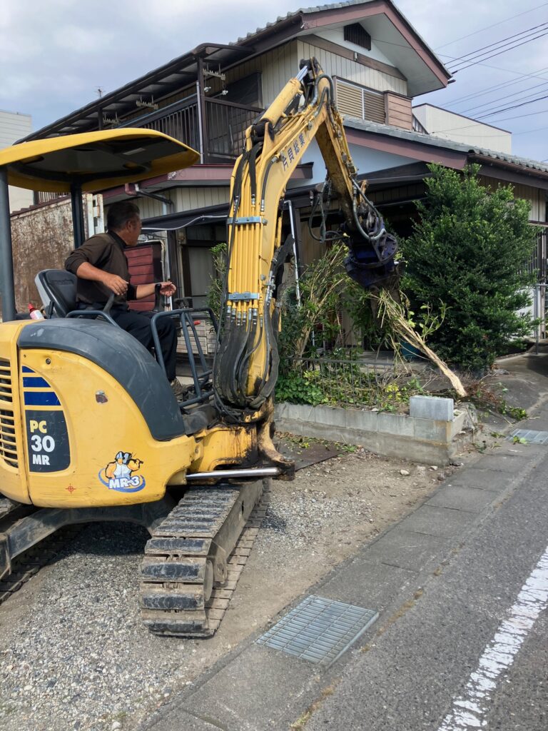 前橋市 西片貝町 S邸 植栽伐採工事