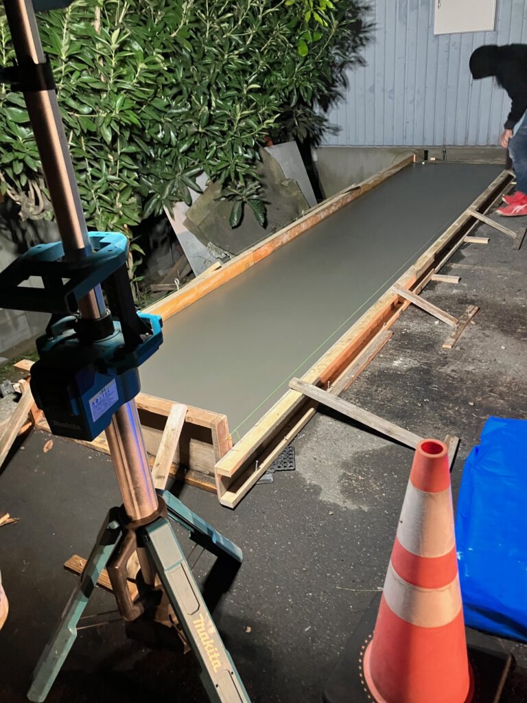 高崎市足門町　土間コンクリート打設工事